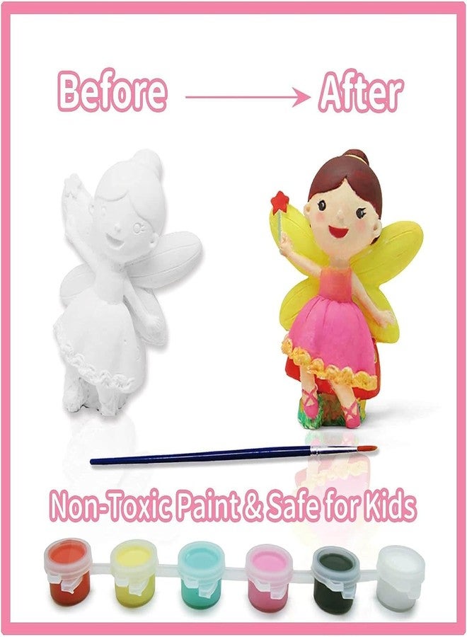 Funto Paint Your Own Unicorn Painting Kit, Arts and Crafts Set, STEAM Project Creative Activity DIY Toys, with 6 Figurines, 6 Paint Pots, 1 Brush - Image 3